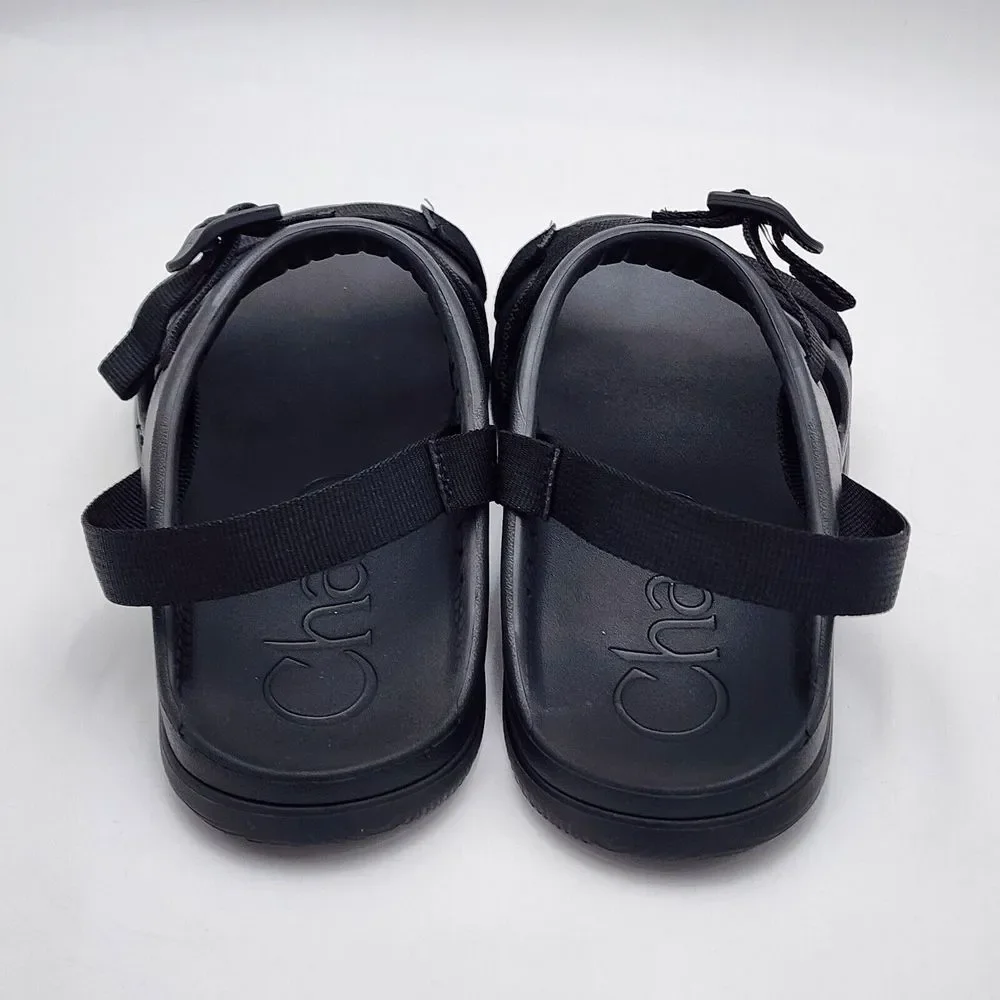 CHACO Chillos Sport Women's Sz 10 Slide Sandals Back Strap Black‎ Lightweight